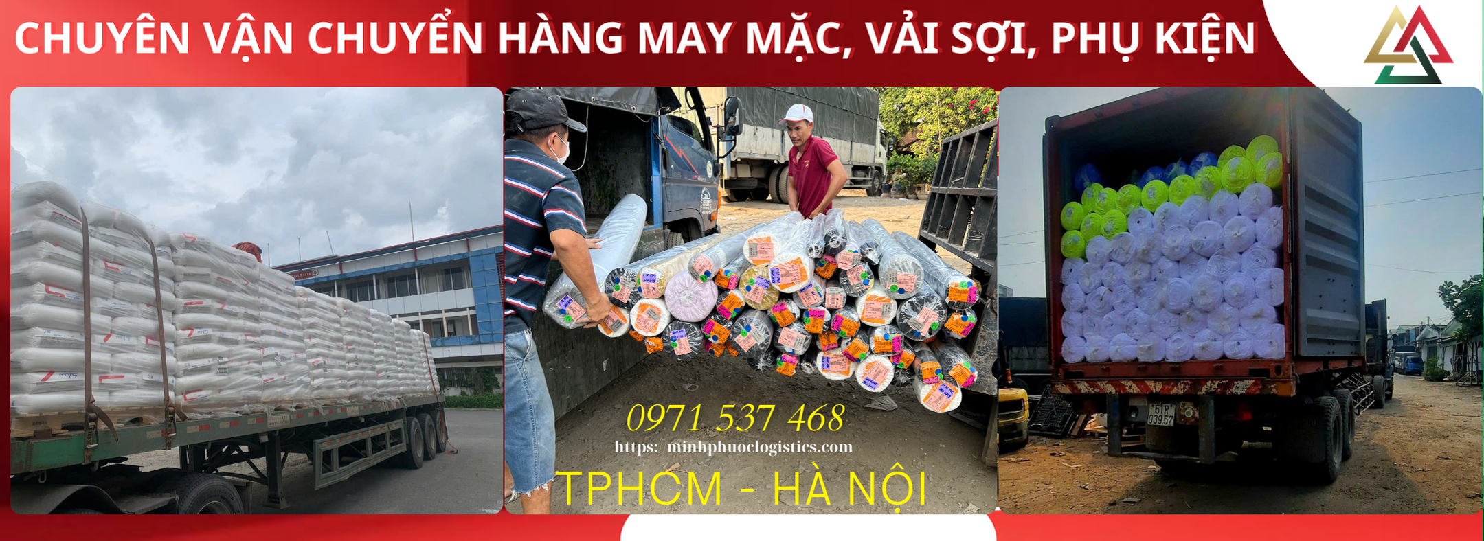 VẬN CHUYỂN MAY MẶC, VẢI SỢI, PHỤ KIỆN
